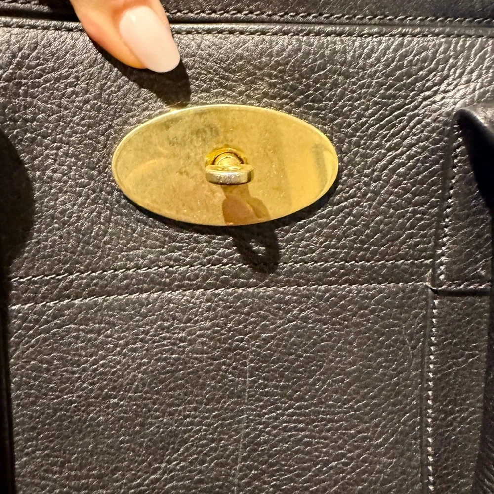 Mulberry Bayswater Black Leather Satchel great condition - Picture 10 of 16